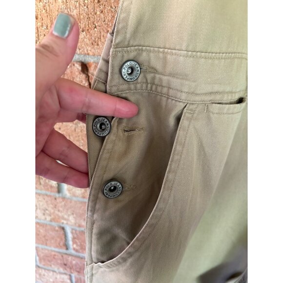Polo Jeans Co. Ralph Lauren Vintage Beige Denim Overalls Relaxed Fit Adjustable - Picture 15 of 15